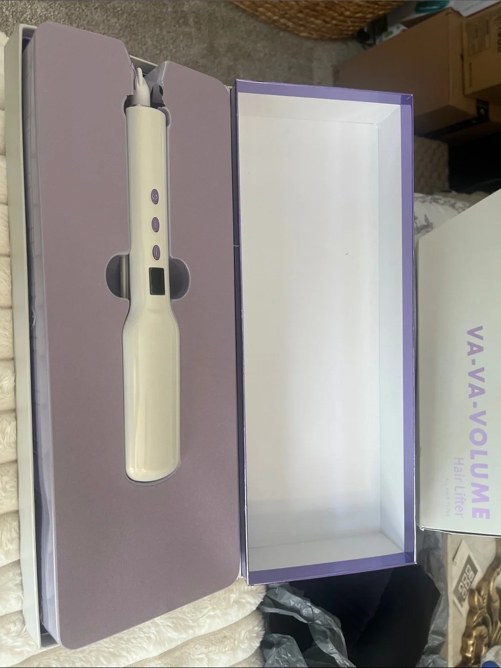 MONAT Lilac Ceramic Styling Brush - Smooth Straightening for Women